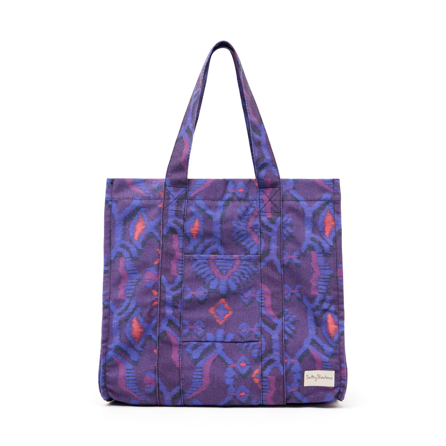 Ikat Oversized Canvas Beach Bag